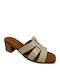 Leder Sandalen Beige
