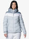 Abbott Peak™ Ii Women's Long Puffer Jacket Waterproof and Windproof for Winter with Hood White/light Blue
