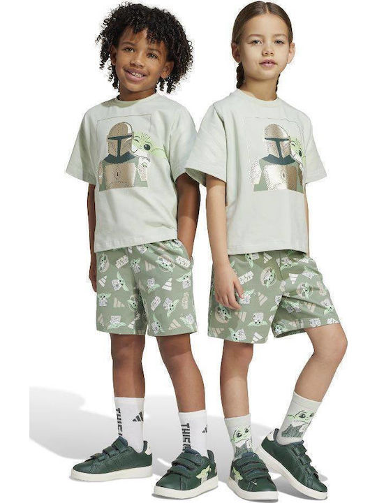 adidas Kids Set with Shorts Green 2 Pieces