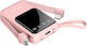 DX146S3 Power Bank 10000mAh 22.5W with USB-A Port and USB-C Port Pink