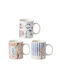 Marva Summer Becher Keramik in Verschiedenen Designs 350ml (Verschiedene Designs)