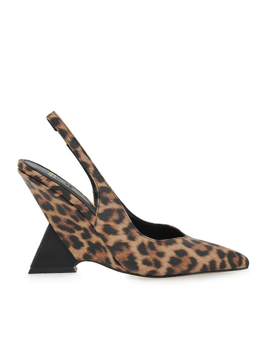 Exe Heels with High Heel Brown