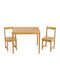 Kids Table and Chairs Set for Painting made of Wood Affetto