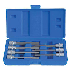 Satz Sammlung Lange Sechskant-Bits 3/8" H3-H10 7 Stück