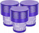 Newevo Vacuum Filter Dyson 3 Pieces Compatible Dyson V10 V11 V15 Sv12 Vacuum Cleaners Washable Purple