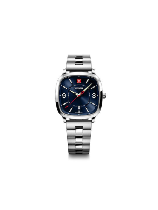 Wenger Watch Battery with Gray Metal Bracelet