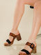 Clogs Mules Λεοπάρ Λεπτομέρειες Μαυρο