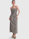 Καλοκαιρινό Maxi Φόρεμα grey