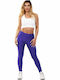 Frauen Leggings Glänzend Purple