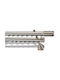 Enis by Domus Dublu Șină Metalic în Culoare Argintiu 240εκ. 8458-52-4-2