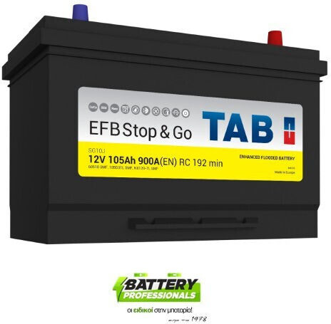 TAB Baterie Camion Efb Stop cu Capacitate 105Ah