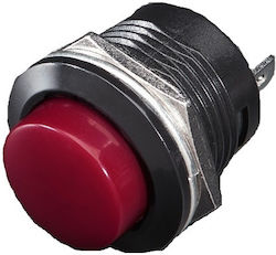 Momentary Button 16mm Panel Mount Red