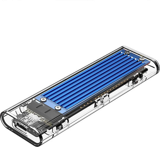 Orico Θήκη για Σκληρό Δίσκο M.2 SATA III NVME με σύνδεση USB 3.1 Type-C σε Μπλε χρώμα