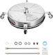 Vevor 18" Pressure Washer Surface Cleaner 4 Wheels 4000 Max Psi 2 Extended Wands