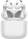 Wiwu Airbuds 4 Bluetooth Handsfree Ακουστικά με Θήκη Φόρτισης Λευκά