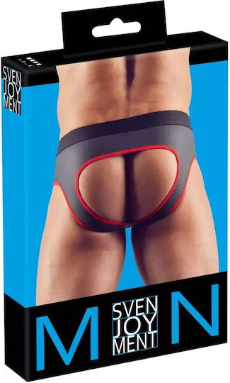 Svenjoyment Underwear Ανδρικό Εσώρουχο Jockstrap Μαύρο