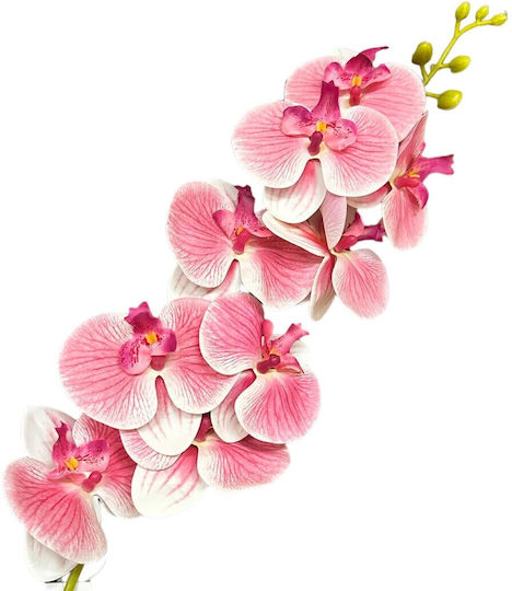 Arti Casa Decorative Artificial Orchid Branch Fuchsia Real Touch 60cm