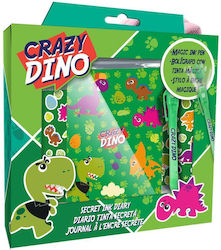 Σετ Σημειωματάριο Μαγικό Στυλό Crazy Dino Y23,5x22x5εκ