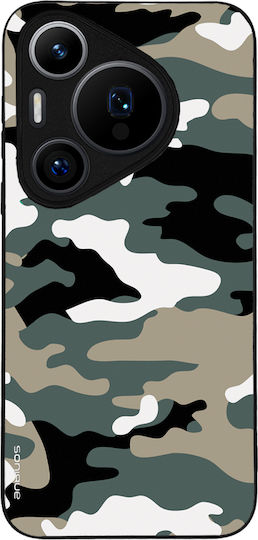 Sonique Camouflage Army Serie Hülle für Huawei Pura 70 Pro Khaki