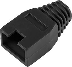Черно гумено покритие 8p8c Rj45 щепсел Черно гумено покритие 8p8c Rj45 щепсел