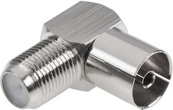 Tv Socket F Angle Metal Connector