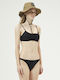 Set Bikini Μπουστάκι με Αφαιρούμενη Ενίσχυση & Brazil Μαύρο
