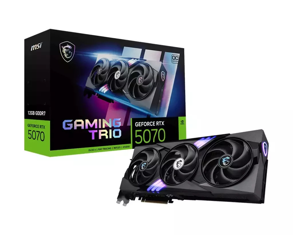 MSI GeForce RTX 5070 12GB GDDR7 Gaming Trio OC Κάρτα Γραφικών