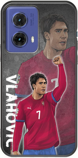 Euro 2024 Dusan Vlahovic Motorola Moto G85 5g Black TPU Black Silicone
