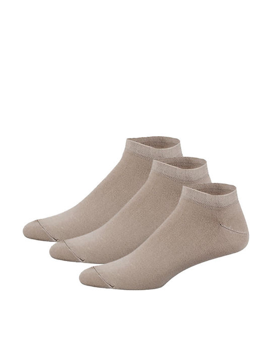 K Socks Men's Socks With Beige Patterns 3Pack