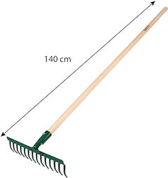 Topex Gartenharke mit Stange