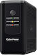 CyberPower UT1050EG UK UPS Line-Interactive 800VA 400W with 3 Schuko Power Plugs