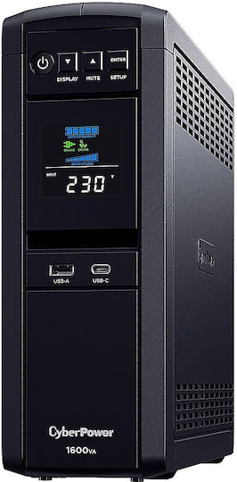 CyberPower CP1600EPFC UK UPS Line-Interactive 1600VA 1000W με 6 Πρίζες