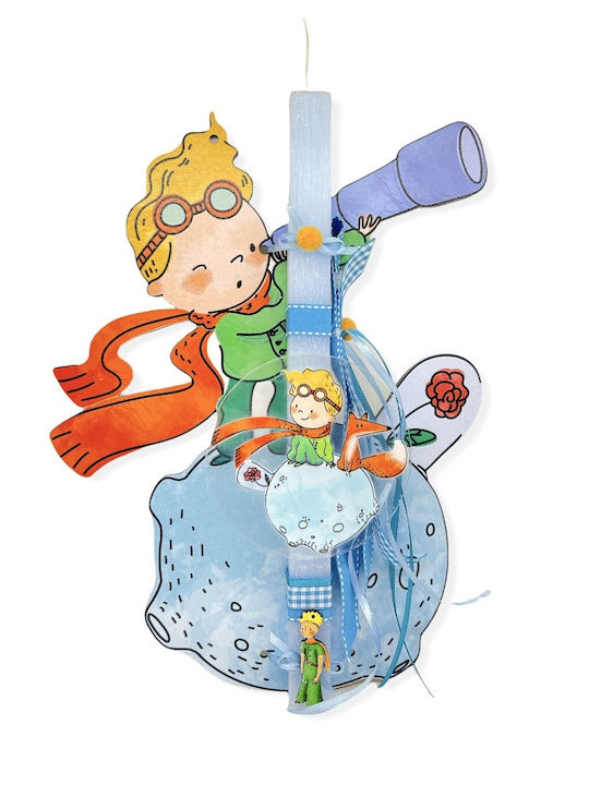 Little Prince Candle with Wooden Wall Decoration Frame 35cm