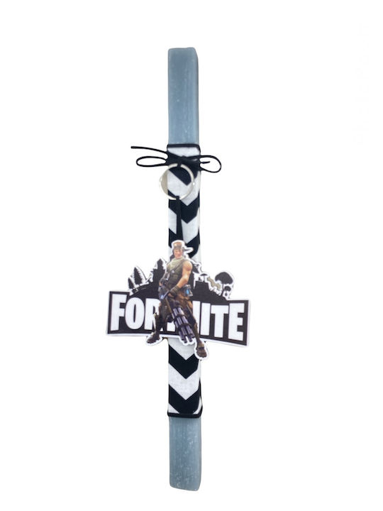 Handgemachte Osterkerze für Jungen mit Holz-Fortnite-Schlüsselanhänger Duftkerze 30 cm Geschenkverpackung inklusive Handgemachte Osterkerze für Jungen mit Holz-Fortnite-Schlüsselanhänger Duftkerze 30 cm Geschenkverpackung inklusive