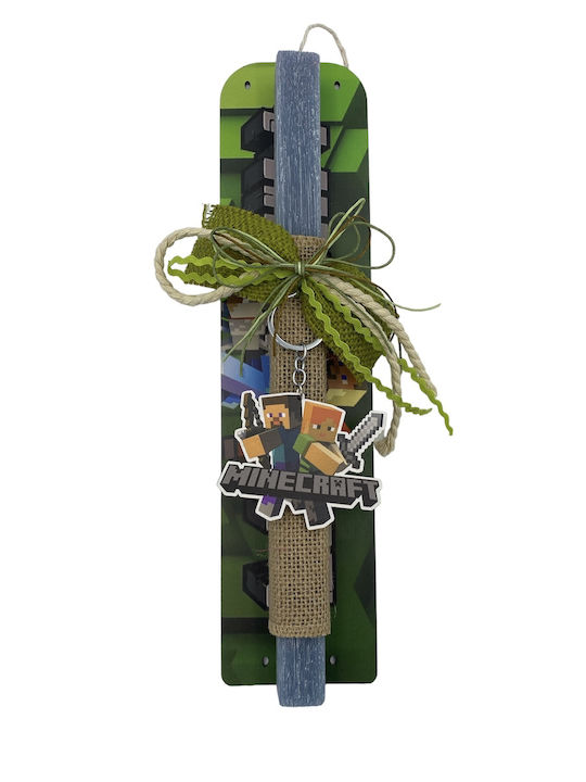 Easter Candle Minecraft Square Scented Handmade with Box Base at 30cm