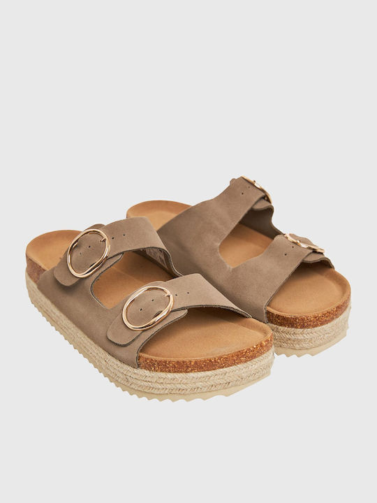Funky Buddha Women's Flat Sandals in Beige Color FBL011-104-08