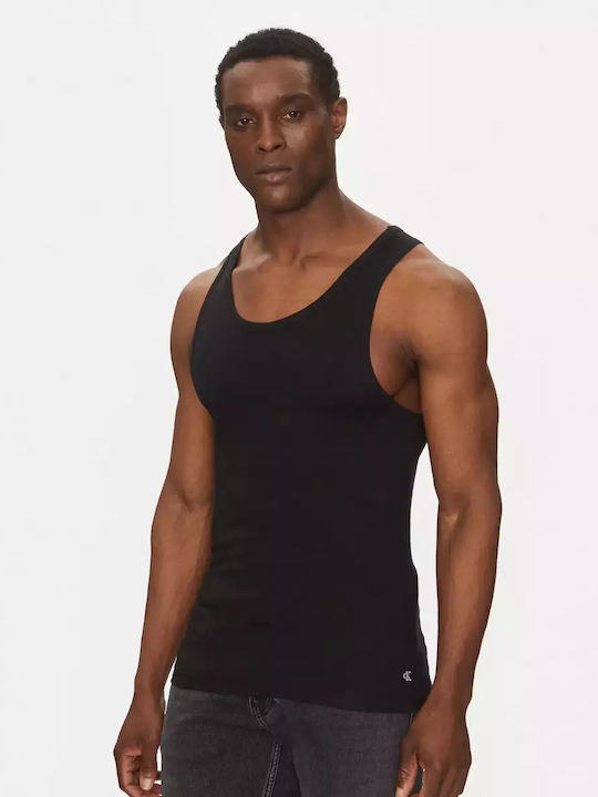 Calvin Klein Men's Undershirts in Black Color 3Pack LV00NB4184-UB1