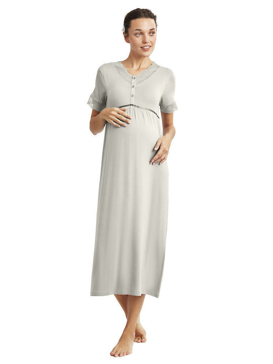 Catherine's Maternity And Breastfeeding Nightgown Light Green