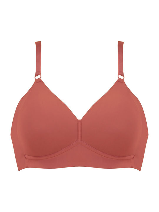 Naturana Dark Orange Αθλητικό Σουτιέν χωρίς Μπα...