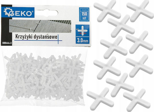 Geko Kreuzfliesen-Abstandhalter Fliesenabstandhalter Dicke 3mm 150Stück