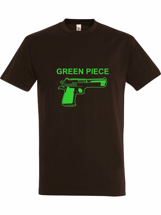 Unisex T-Shirt "Green Piece Greenpeace" Schokolade