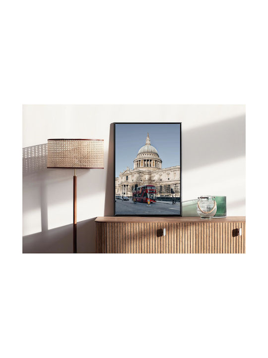 Painting St Paul's Cathedral Red Double-decker Bus 80x120