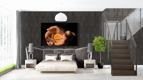 Gemälde Hand, die eine Tasse Kaffee hält 120x80
