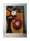 Gemälde Herbst Kaffee Kürbisse 80x120