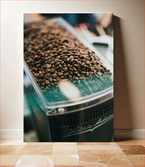 Πίνακας Coffee Beans In Grinder Κόκκοι Καφέ Μύλο 100x150