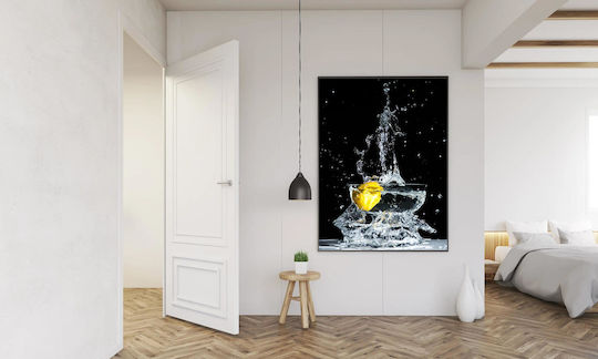 Картина Лимонови пръски в стъклена купа 100x150