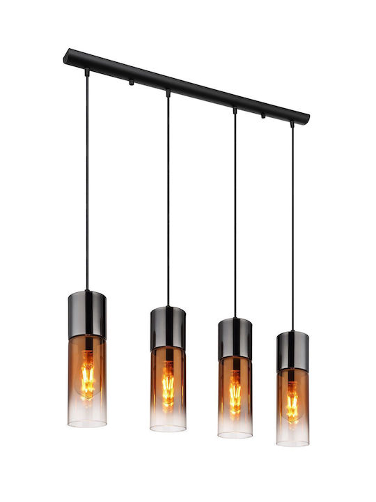 Globo Lighting Annika Κρεμαστό Φωτιστικό Διάφανο