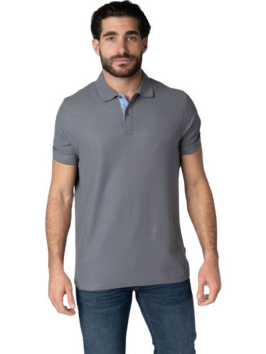 Frank Tailor Short Sleeve Blouse Grey