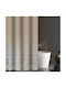 Guy Laroche Lorenzo Shower Curtain 180x185cm Mocca