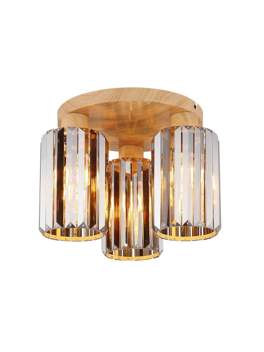 Globo Lighting Πλαφονιέρα Οροφής Μπεζ